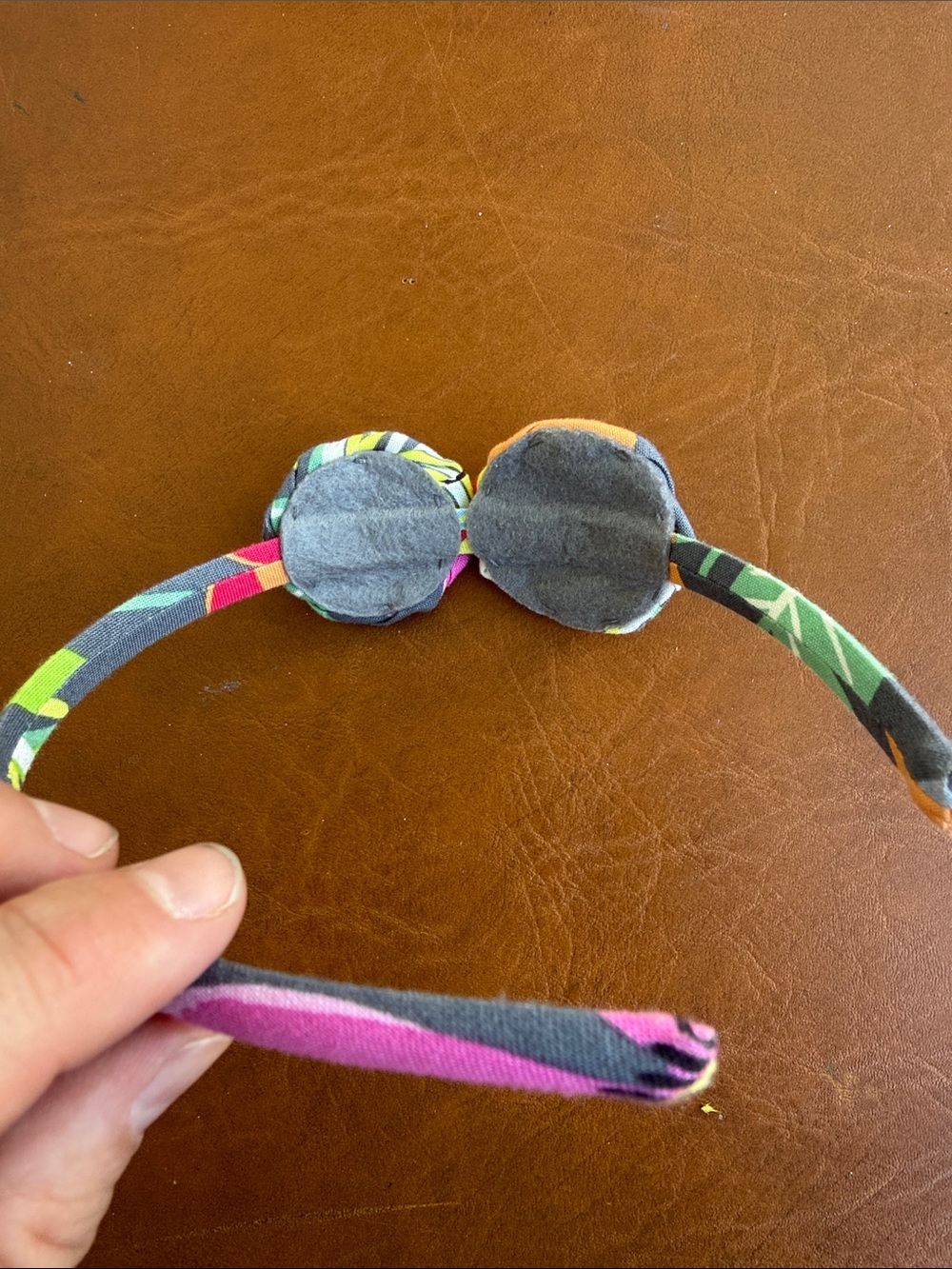 Vera Bradley Multicolor Floral Rose Fabric Headband - Pink, Yellow, Green, Blue - Picture 3 of 3